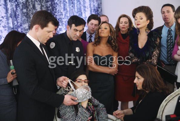Donna Murphy as Eve, America Ferrera as Betty, Eric Mabius as Daniel, Vanessa Williams as Wilhelmina, and Kathy Najimi as Dr. Frankel in ABC's 