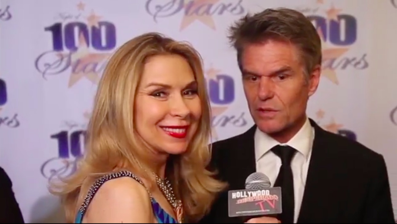 Jacqueline Murphy Interviewing Harry Hamlin Oscars 2014 @ Night of 100 Stars