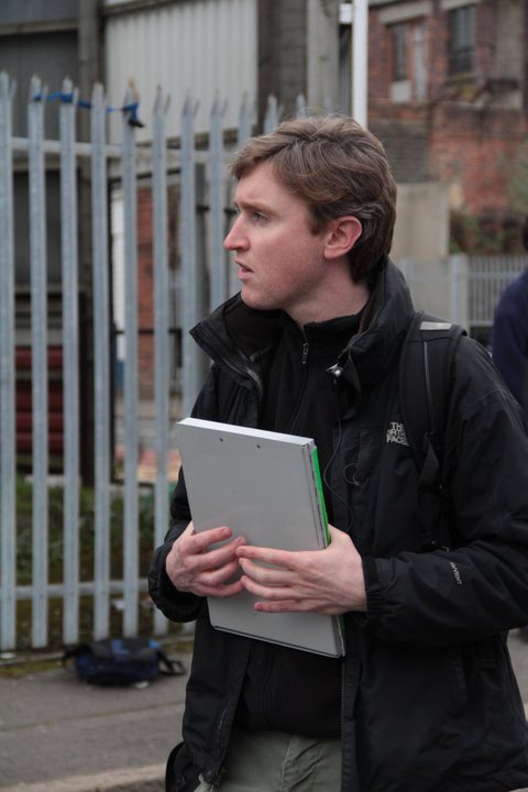 On set of feature 'A Belfast Story' 2011