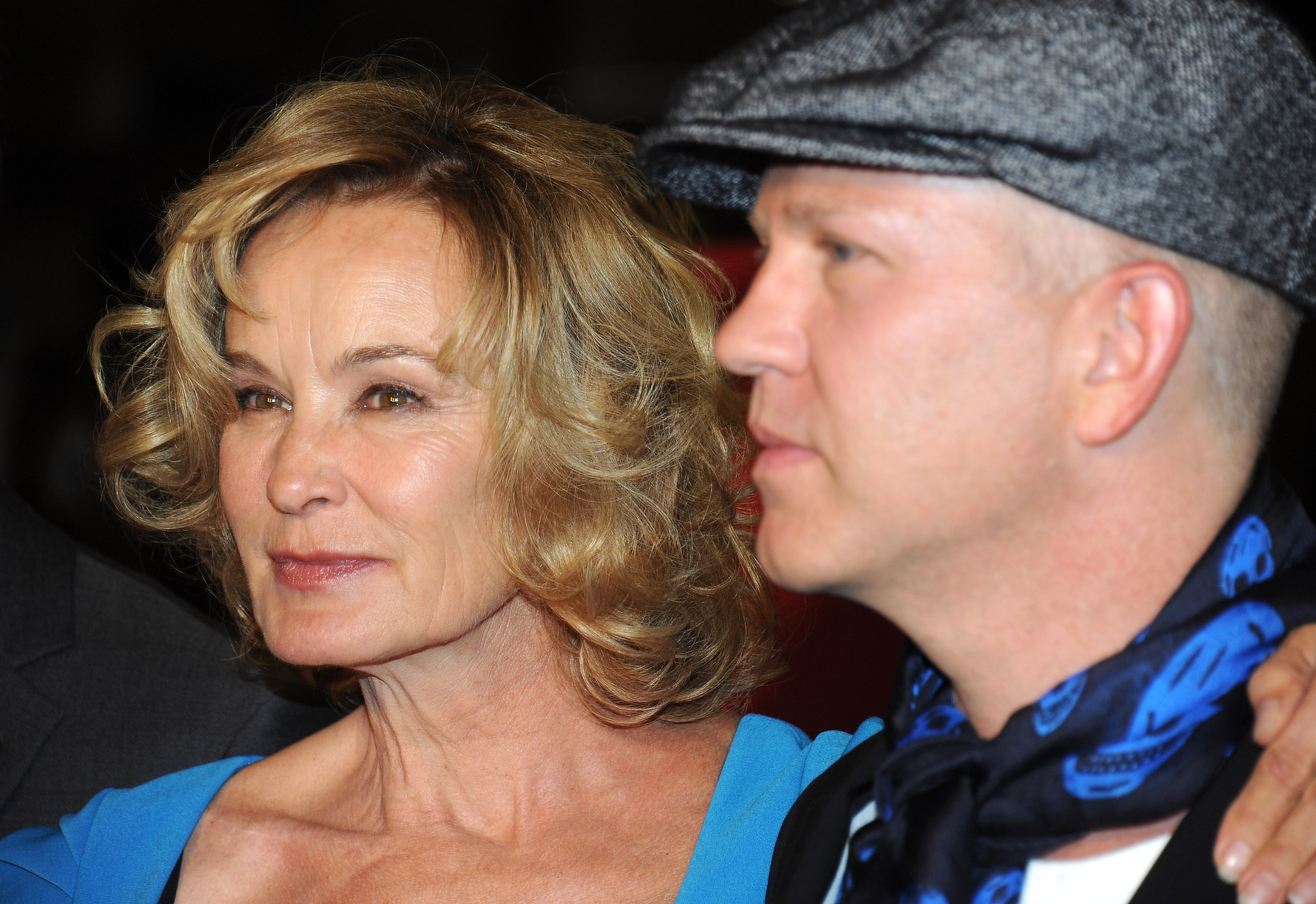 Jessica Lange and Ryan Murphy at event of Amerikietiska siaubo istorija (2011)