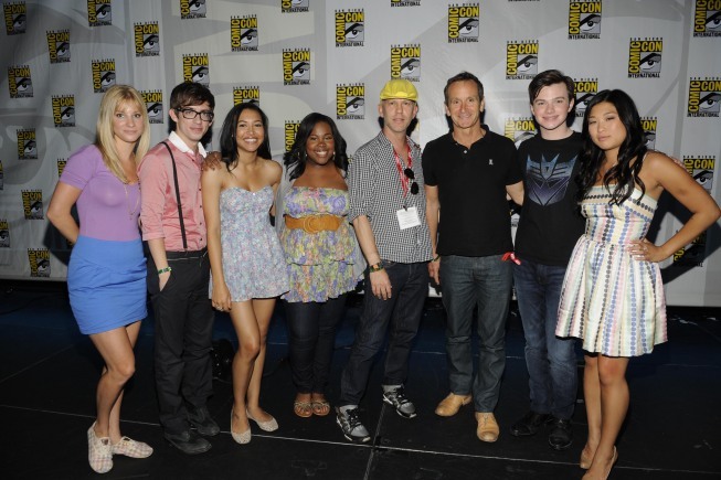 Ryan Murphy, Naya Rivera, Kevin McHale, Chris Colfer, Jenna Ushkowitz and Heather Morris at event of Glee (2009)