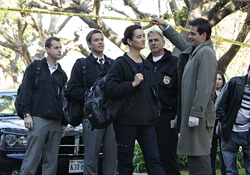 Still of Mark Harmon, Sean Murray, Michael Weatherly and Cote de Pablo in NCIS: Naval Criminal Investigative Service (2003)