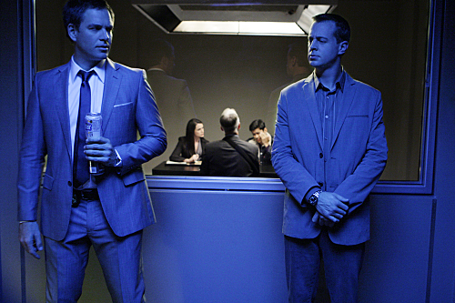 Still of Sean Murray and Michael Weatherly in NCIS: Naval Criminal Investigative Service: Masquerade (2010)