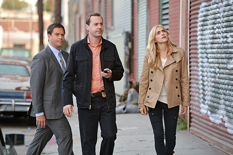 Still of Sean Murray, Michael Weatherly and Emily Wickersham in NCIS: Naval Criminal Investigative Service (2003)