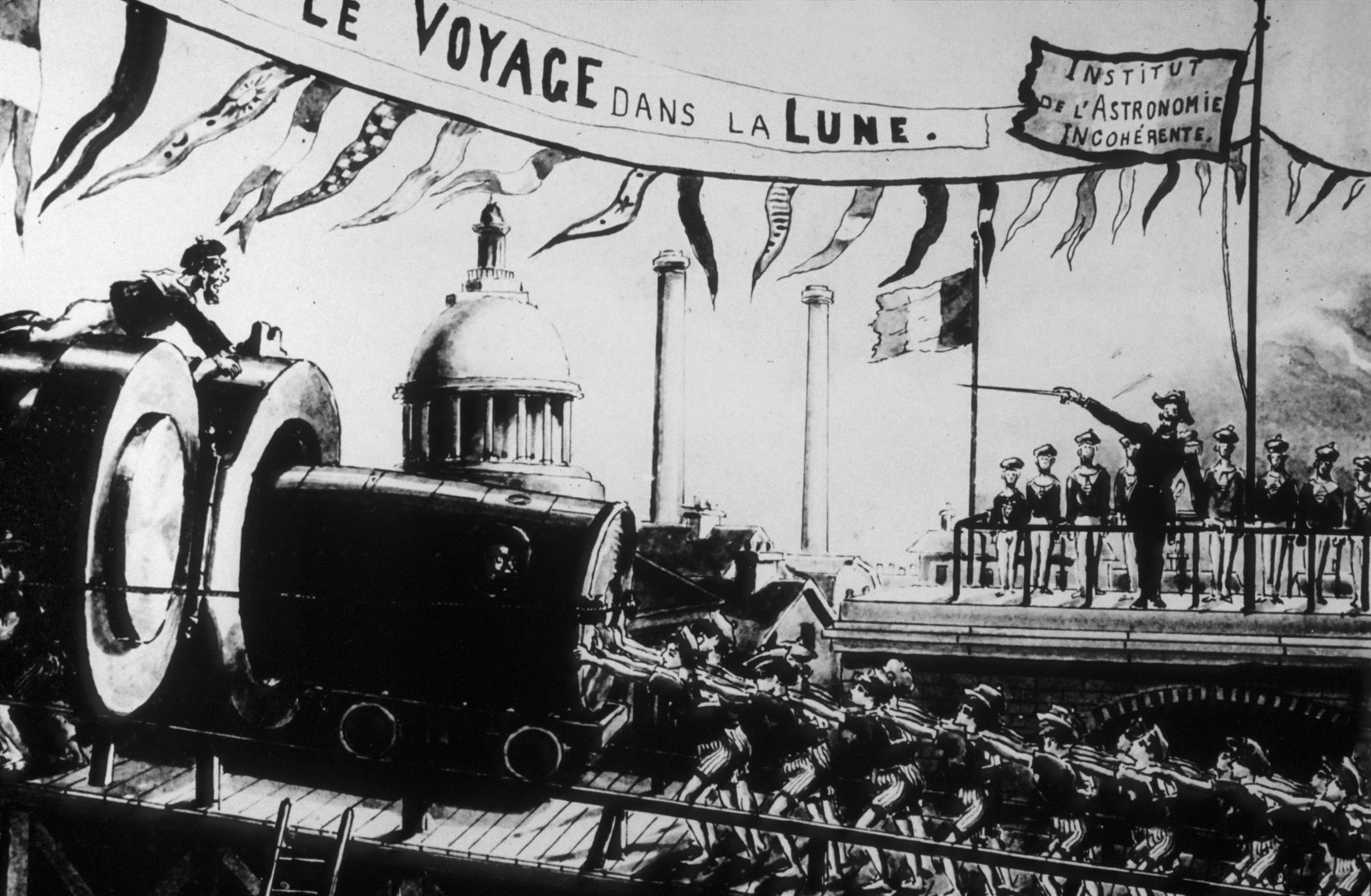 Still of Georges Méliès in Le voyage dans la lune (1986)