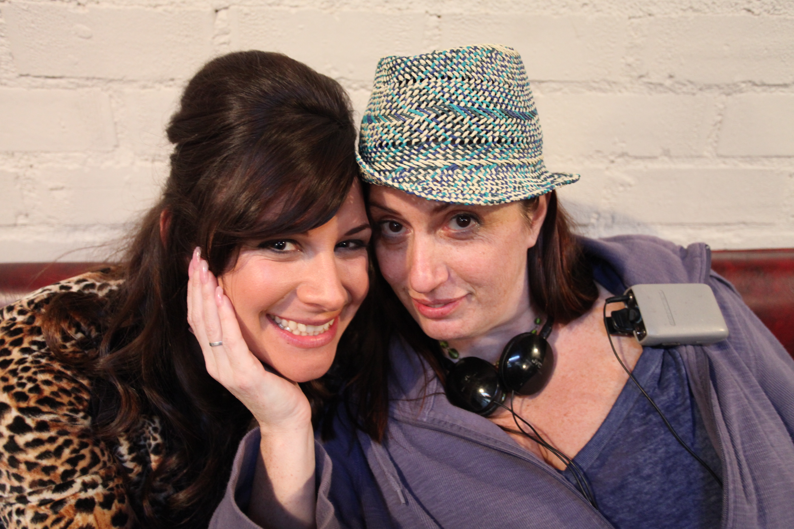 Lauren Patrice Nadler, Kim Hamilton on the set of 