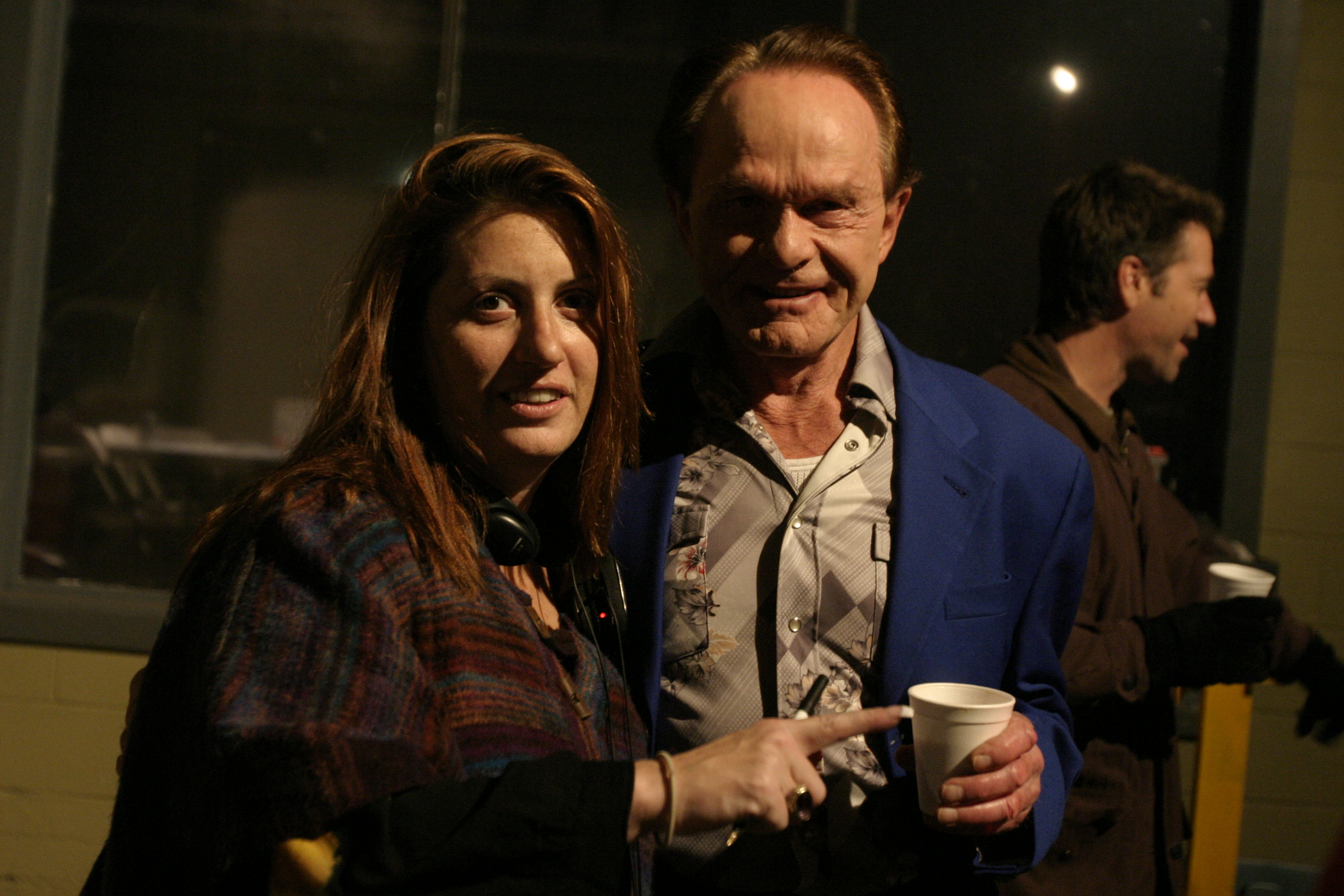 on the set of Rocker with Bill McKinney