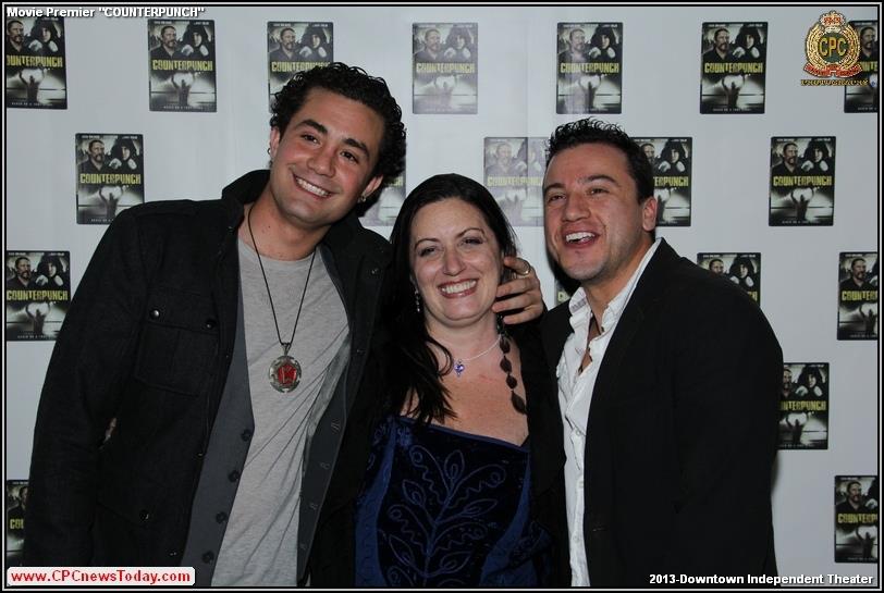 Alvaro Orlando, Giovanni Bejarano joined by acting coaching Lauren Patrice Nadler at the COUNTERPUNCH premier in LA