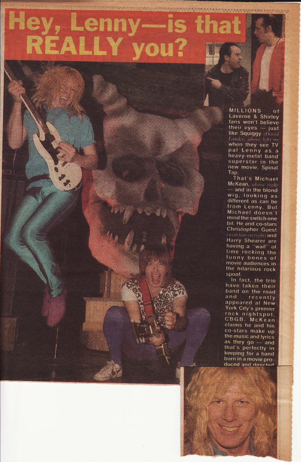 That's the skull I built for Spinal Tap!