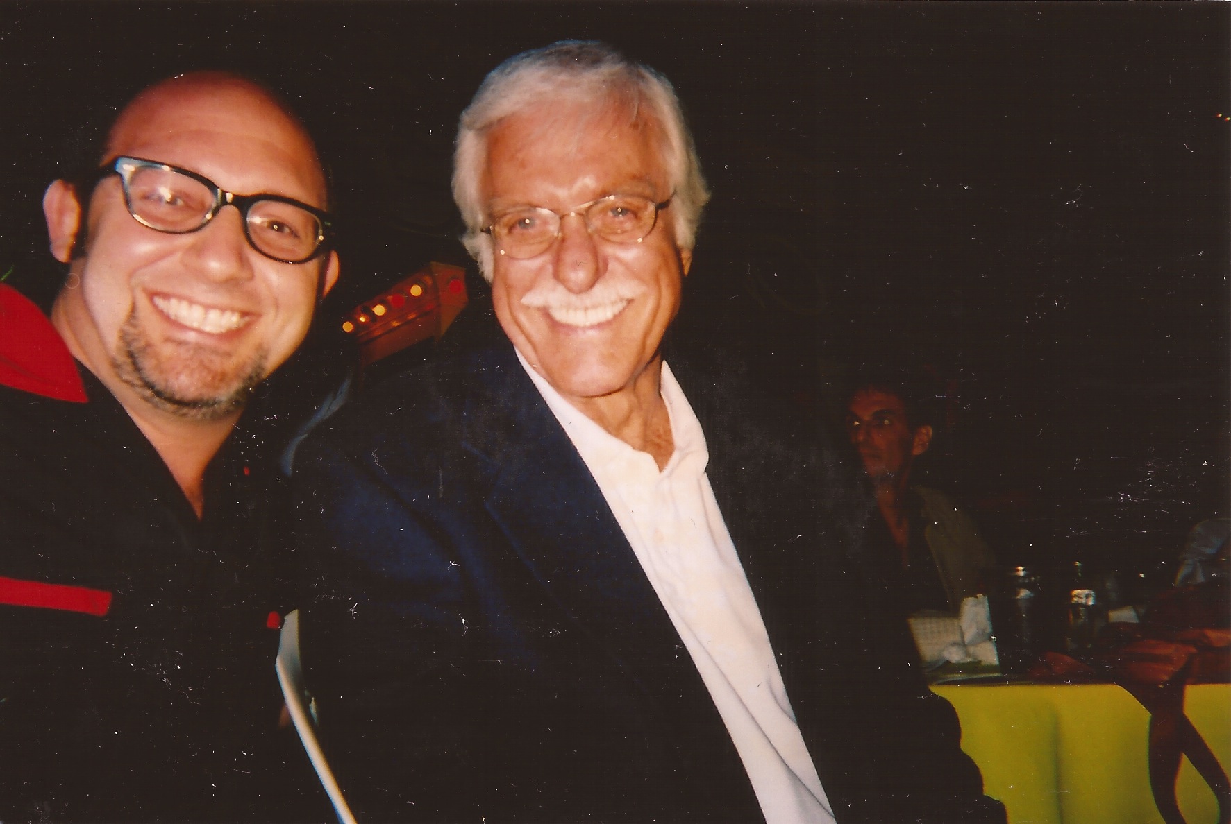 With Dick Van Dyke at a promotion on the Universal City Studio Lot