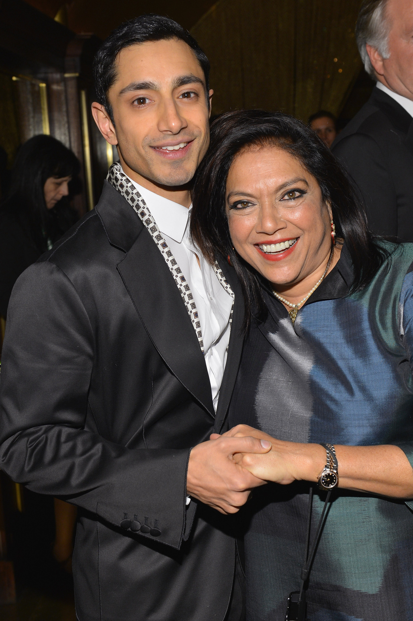 Mira Nair and Riz Ahmed at event of The Reluctant Fundamentalist (2012)