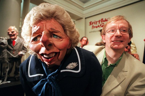 Steve Nallon, voice artist of Margaret Thatcher on the TV series SPITTING IMAGE.