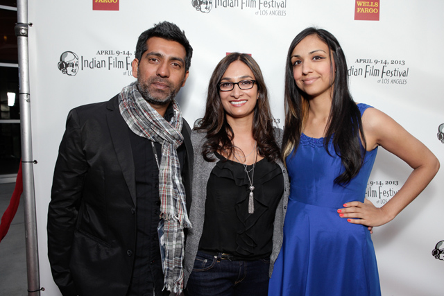 Ravi Kapoor, Meera Simhan, Gursimran Sandhu- screening of HOMECOMING at Indian Film Festival Los Angeles