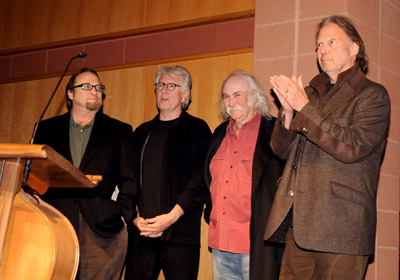 David Crosby, Graham Nash, Stephen Stills and Neil Young at event of CSNY/Déjà Vu (2008)