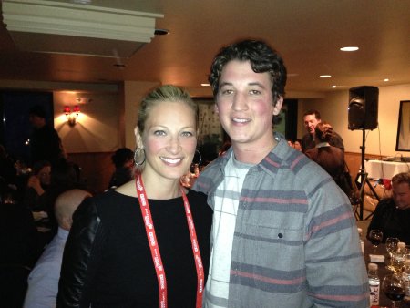 Blueyed Producer Jamee Natella with Miles Teller, the star of the Sundance film 