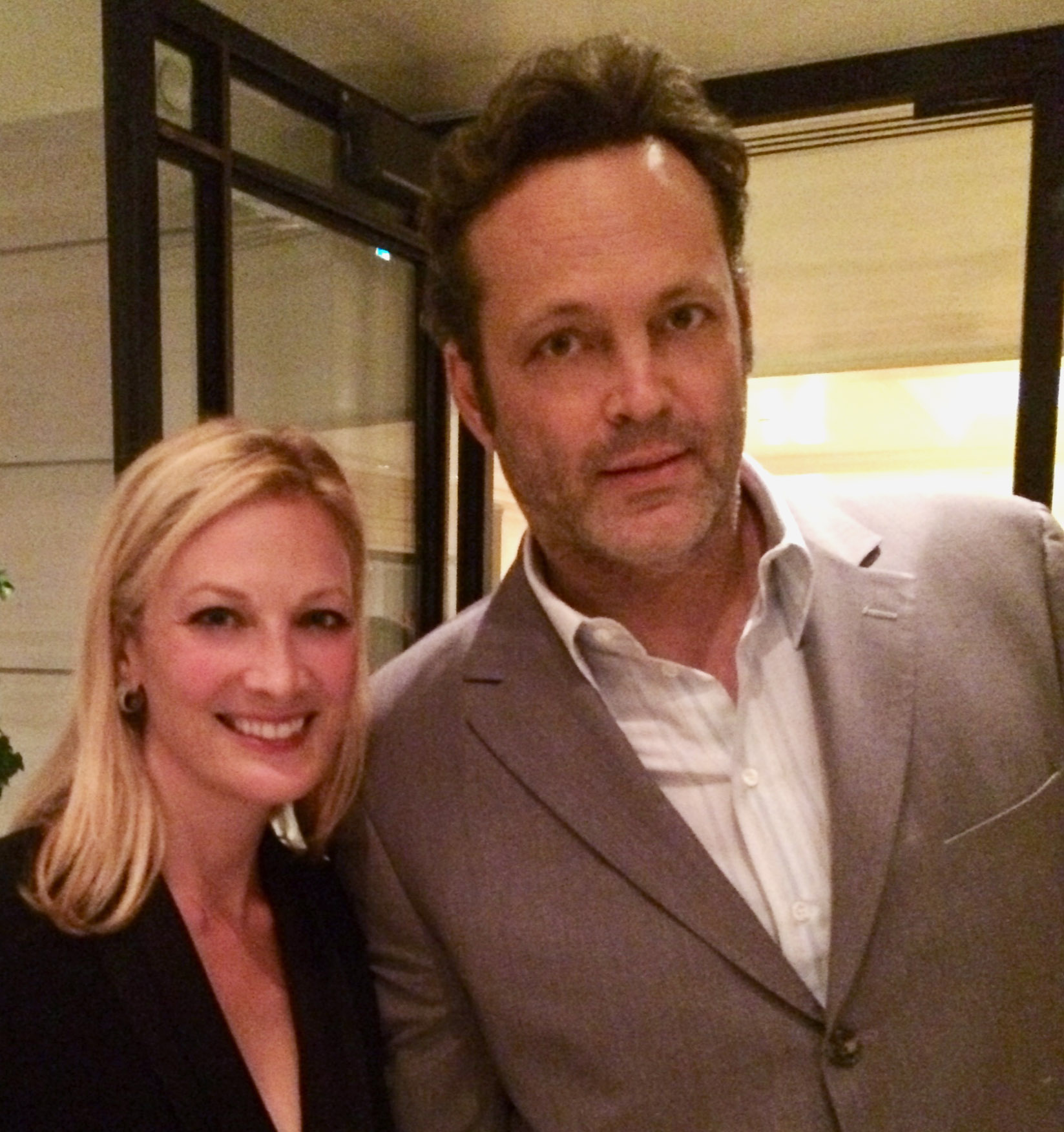 Jamee Natella and Vince Vaughn at the Healthy Child Healthy World Event. London Hotel, October 2014.