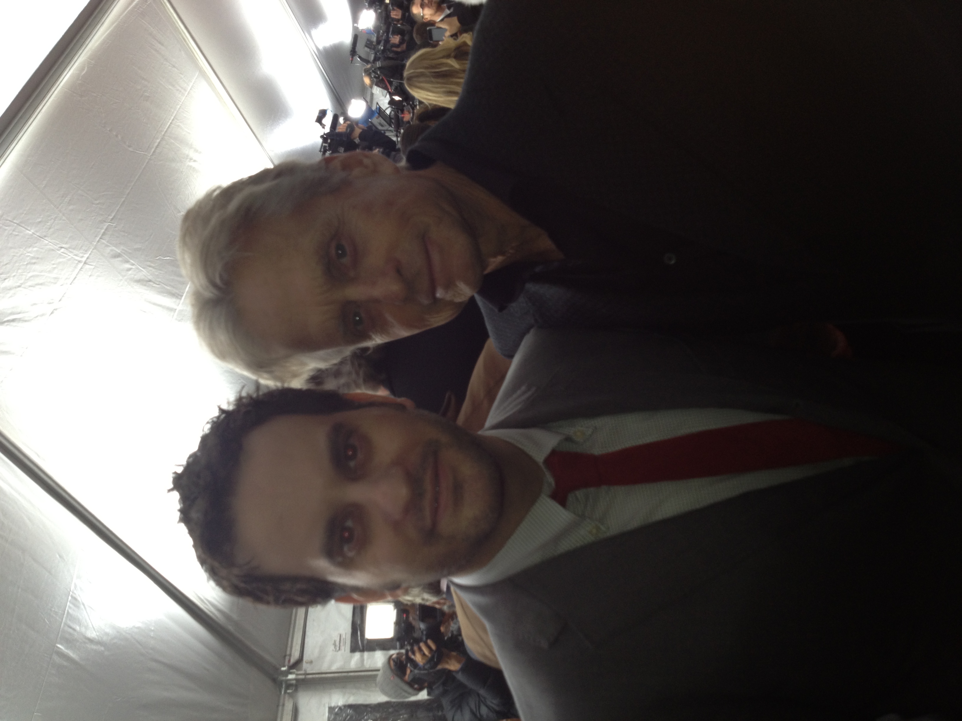 with Michael Douglas on the red carpet for the premiere of 'SIDE EFFECTS'