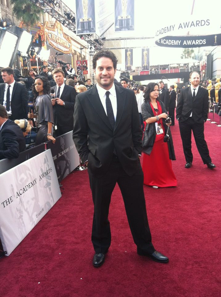 On the Red carpet at the Academy Awards, 2012