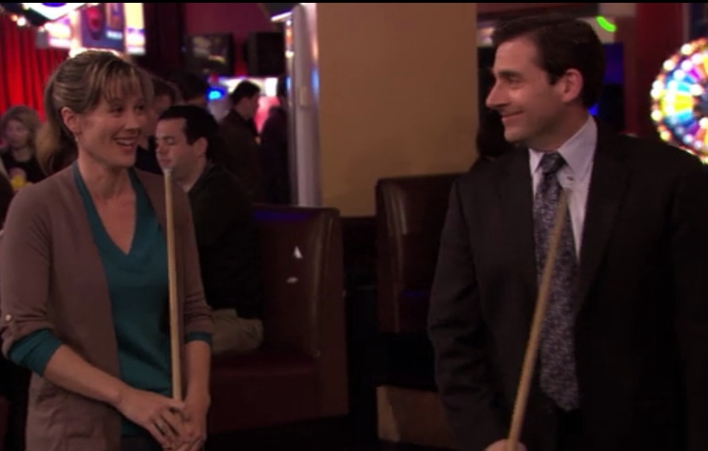 Blind date with Michael Scott on The Office, in season 6 episode entitled 