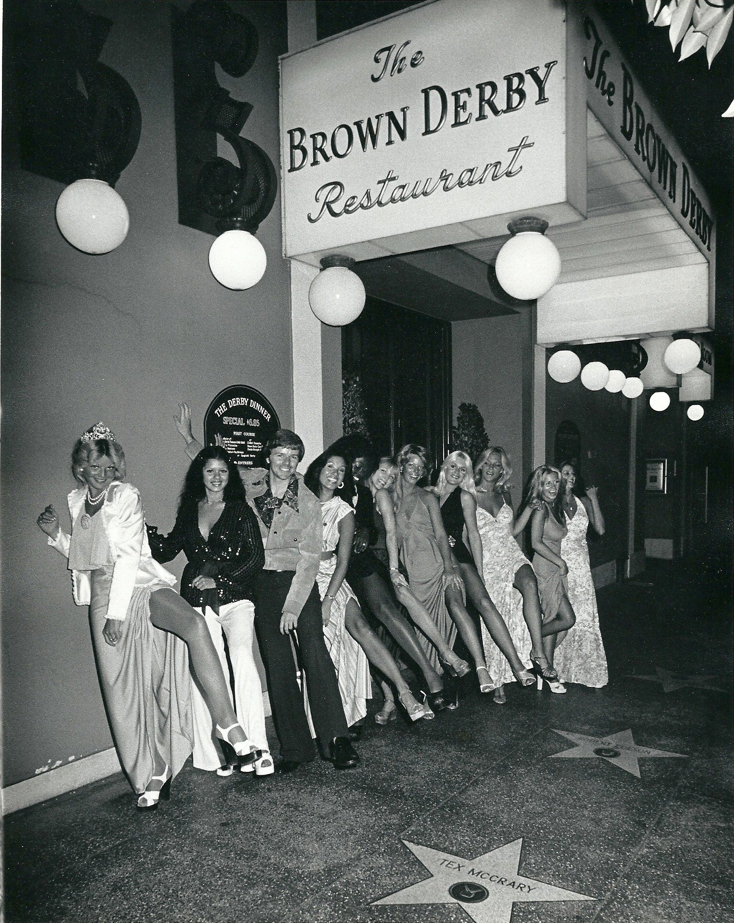Miss California winners at the Brown Derby