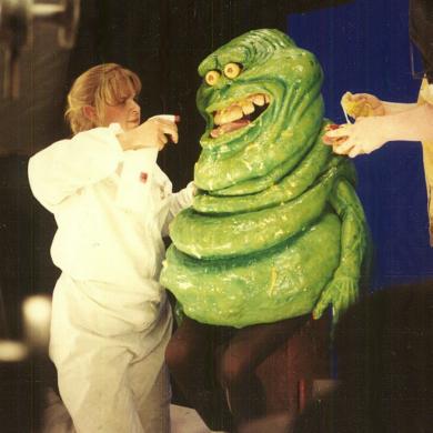 On the set of Ghostbusters 2.