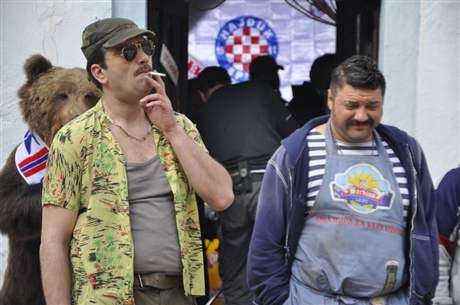 Goran Navojec and Bojan Navojec in film Parada directed by Srdjan Dragojevic.