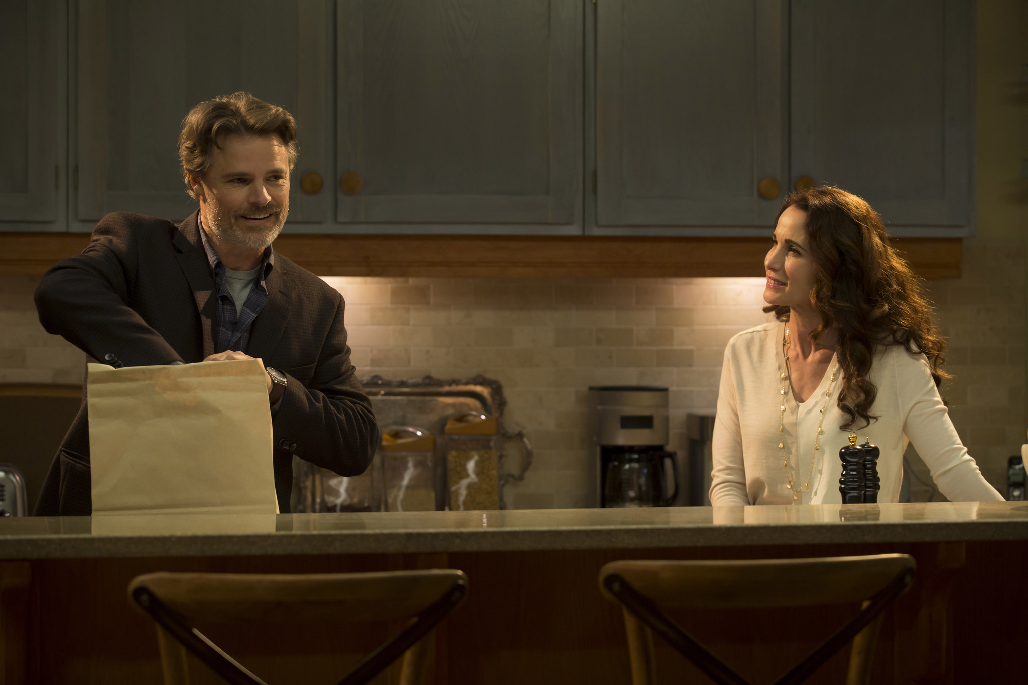 Still of Andie MacDowell and Dylan Neal in Cedar Cove (2013)