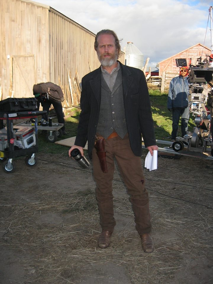 Brent Neale behind the scenes of The Pinkertons television show.