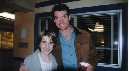 Tyler Neitzel & Jerry O'Connell on the set of 
