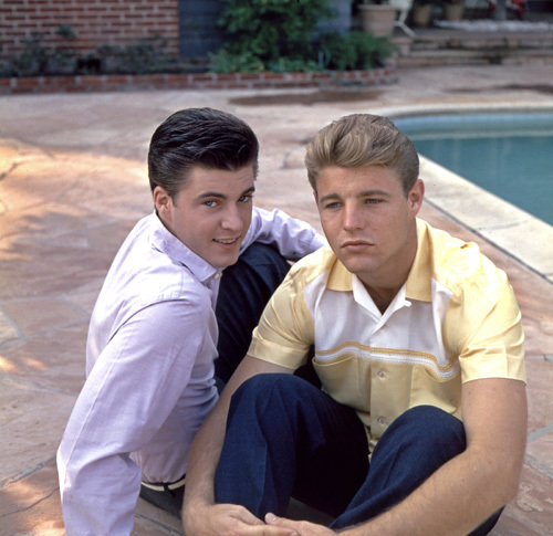Ricky Nelson and his brother David circa 1960