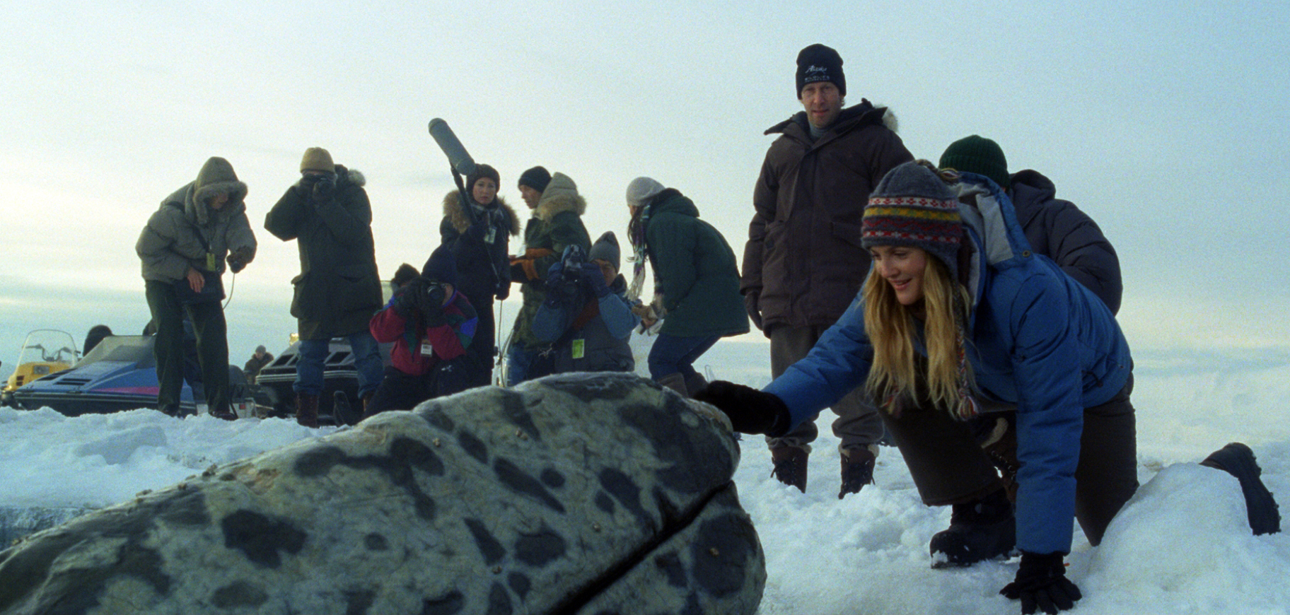 Still of Drew Barrymore and Tim Blake Nelson in Big Miracle (2012)