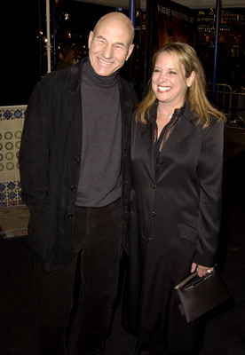 Patrick Stewart and Wendy Neuss at event of The Time Machine (2002)