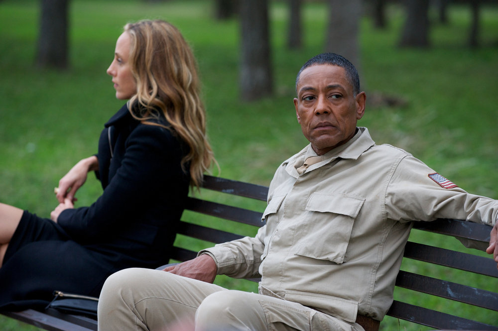 Still of Giancarlo Esposito, Kim Raver and Julia Neville in Revolution (2012)