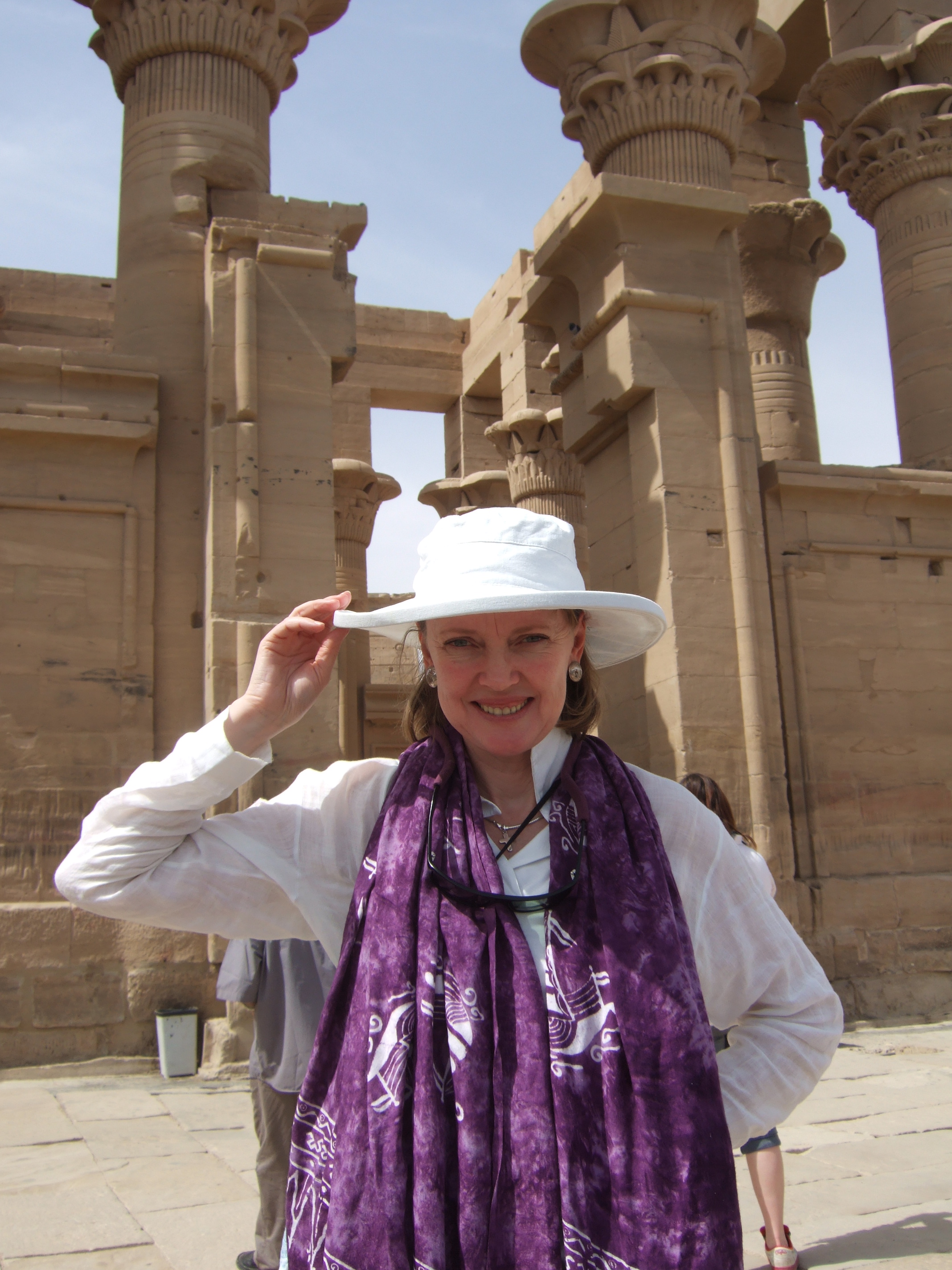 Writer Sophie Neville in Aswan www.sophieneville.co.uk