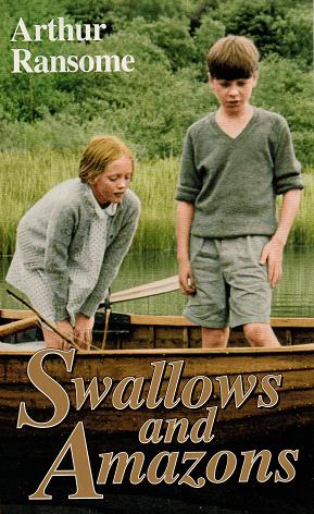 Sophie Neville appearing on the book cover of Arthur Ransome's children's classic 'SWALLOWS and AMAZONS'