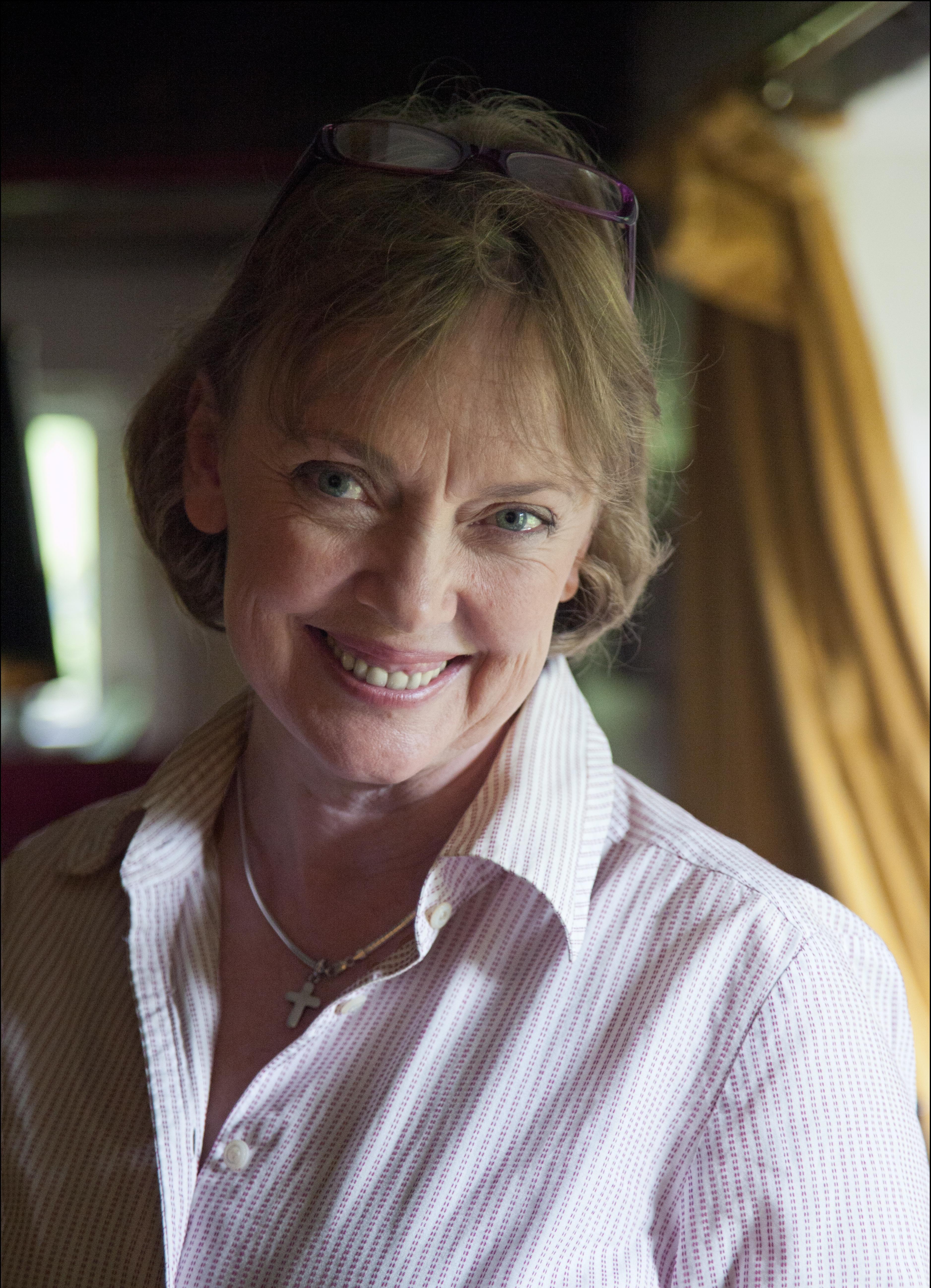 Sophie Neville at home in the Cotswolds, May 2014