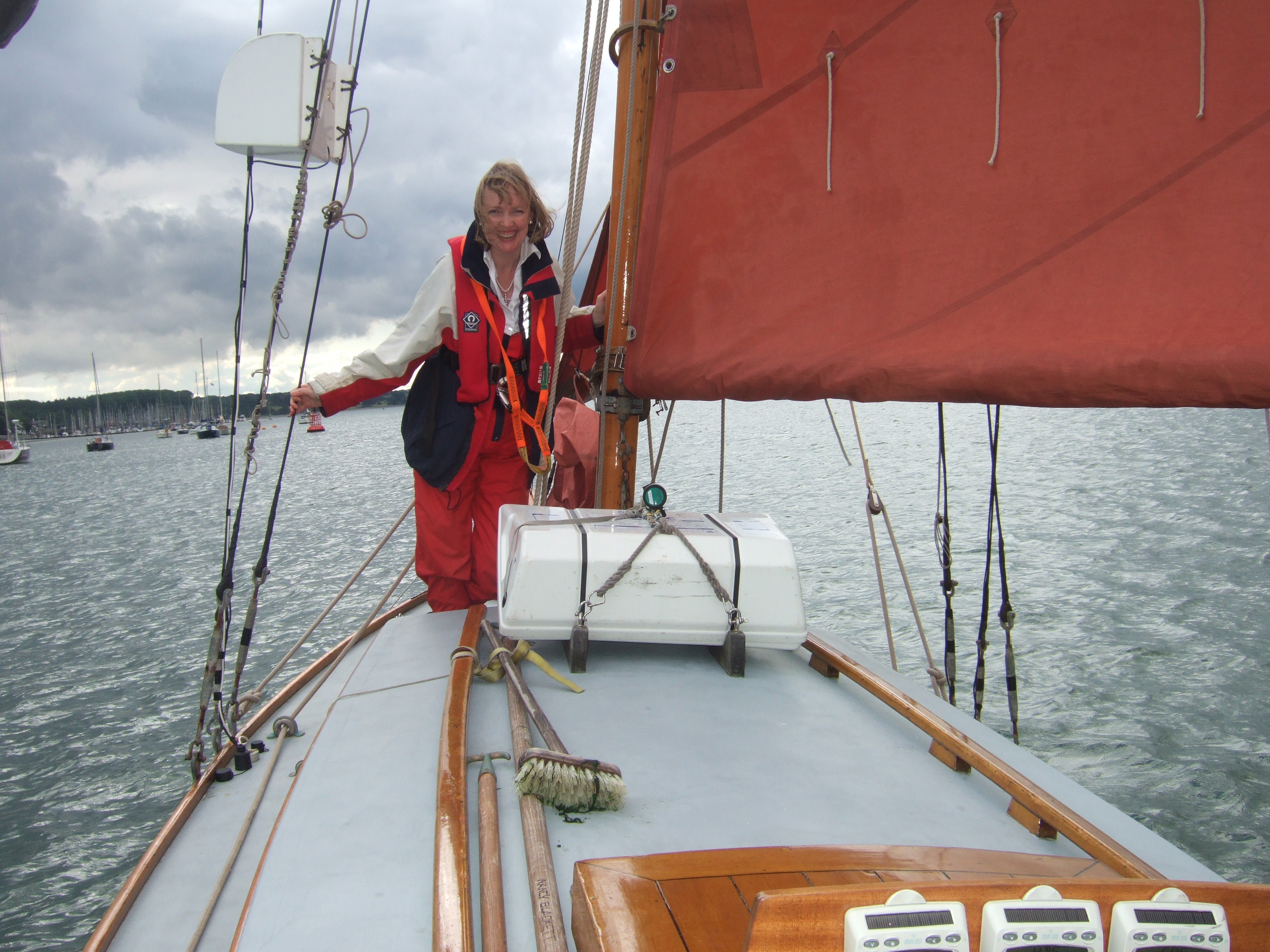 Sophie Neville sailing The Nancy Blackett