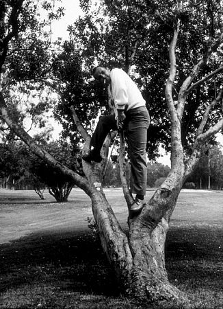 Bob Newhart spoofing a golfer, 1961.