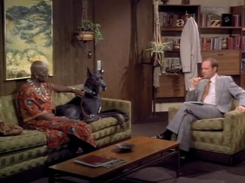 Still of Julius Harris and Bob Newhart in The Bob Newhart Show (1972)