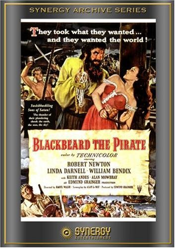 Linda Darnell and Robert Newton in Blackbeard, the Pirate (1952)