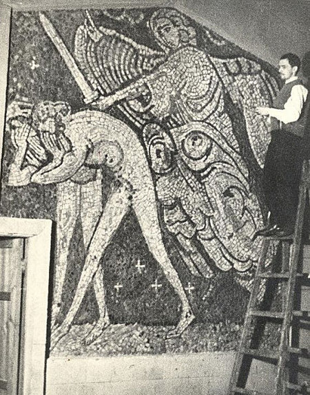 Set Decorator Alexander Ney designing Korol Lir (1969).