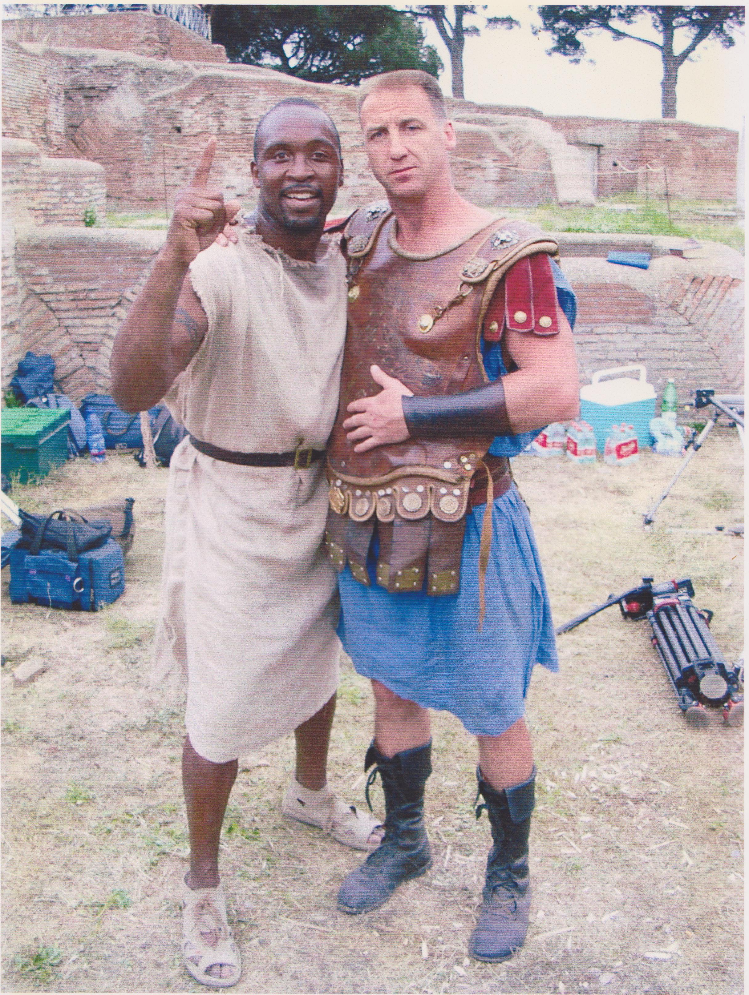 GLADIATOR-BENN VERSUS EUBANK I WAS CHIEF INSTRUCTOR FOR SWORD AND MACE TO BOTH COMBATANTS