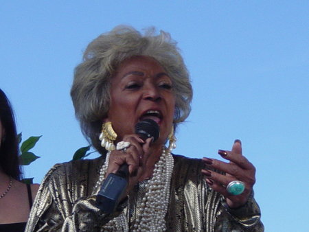 Nichelle Nichols (also executive producer, songwriter, and choreographer of Lady Magdalene's) starring as Lady Magdalene, singing the song 
