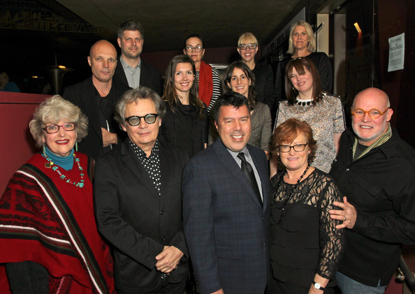 (Back Row L-R) Nominee Designers Adam Stockhausen, Alice Baker, Catherine Martin and Beverley Dunn, (Middle Row L-R) Andy Nicholson, Rosie Goodwin, Heather Loeffler and Judy Becker, (Front Row L-R) Designers Gene Serdena, K.K. Barrett and Moderators Rosem