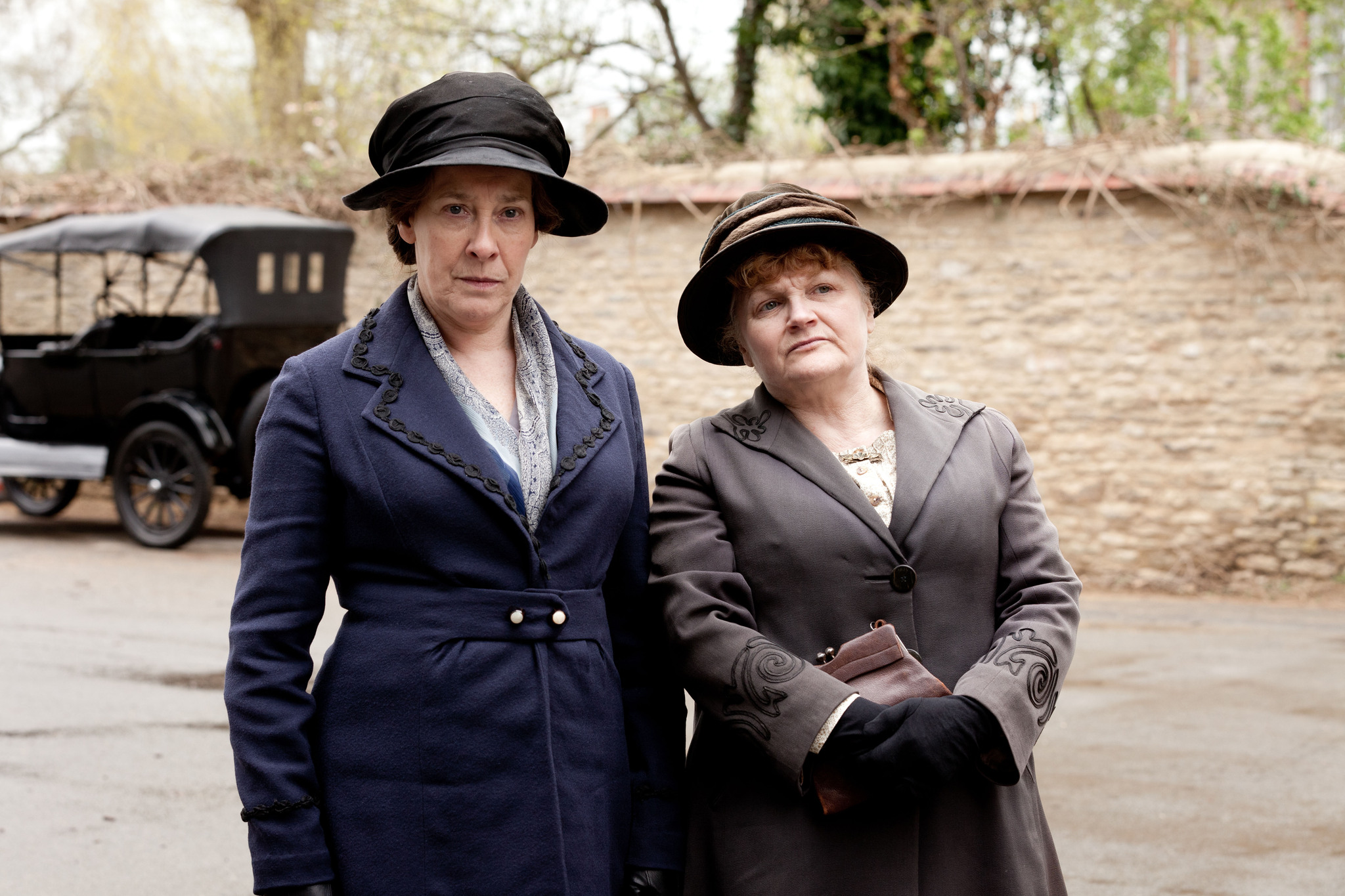 Still of Phyllis Logan and Lesley Nicol in Downton Abbey (2010)