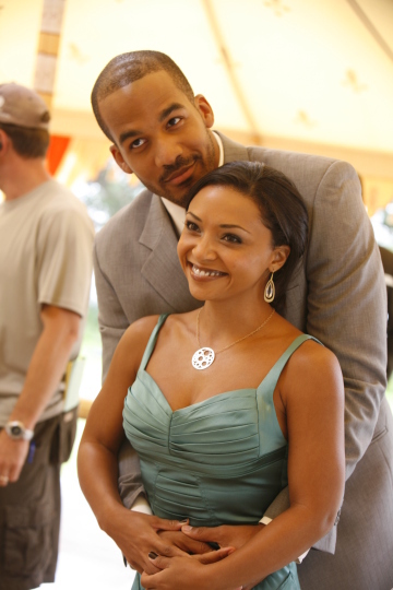 Still of Danielle Nicolet and Reggie Austin in The Starter Wife (2008)