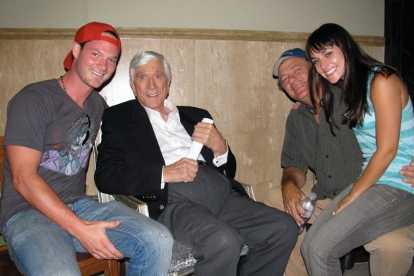 Leslie Nielsen, Bill Corcoran, Brian Guest and Alex Mauriello in Stonerville (2011)