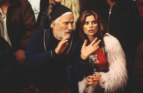 Leslie Nielsen and Polly Shannon in MEN WITH BROOMS