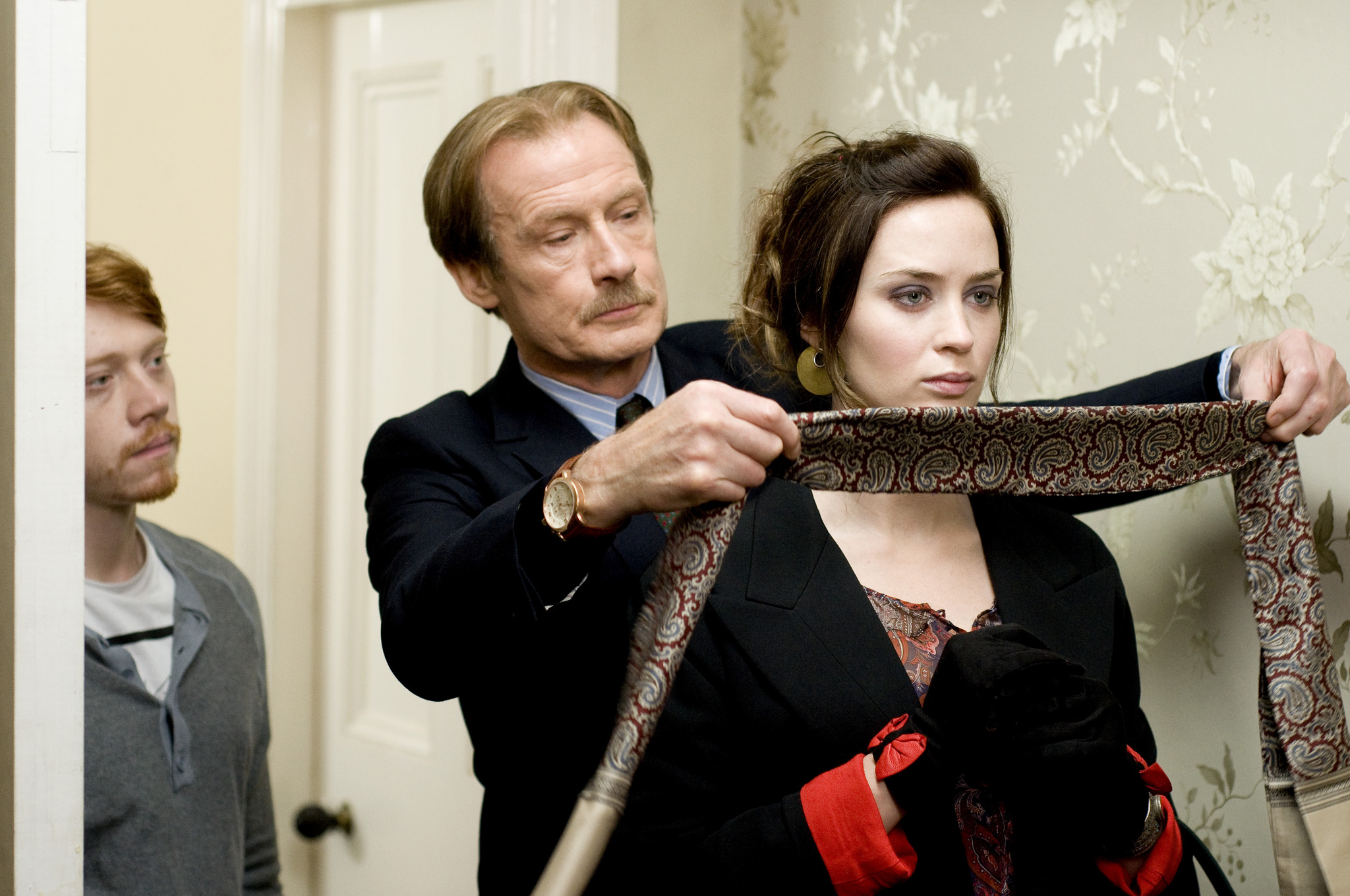 Still of Rupert Grint, Bill Nighy and Emily Blunt in Wild Target (2010)