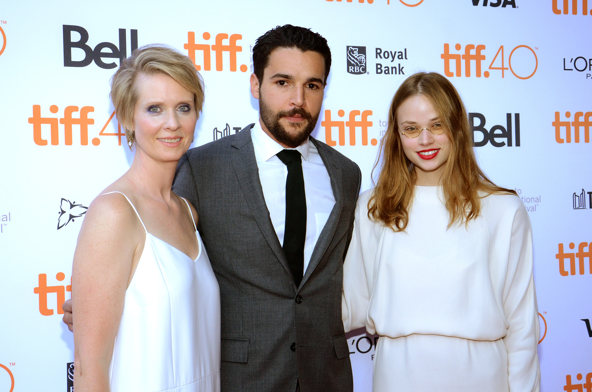 Cynthia Nixon, Christopher Abbott and Makenzie Leigh at event of James White (2015)